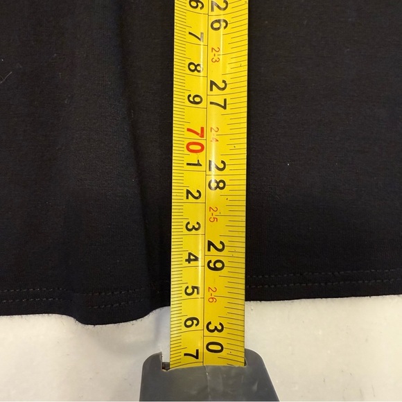 Eileen Fisher Fine Jersey Knit Top Scoop Neck 3/4 Sleeve Womens Black Size M - Picture 7 of 9